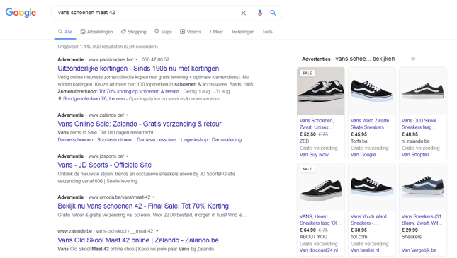 Google-zoekresultaten-pagina-vans-schoenen